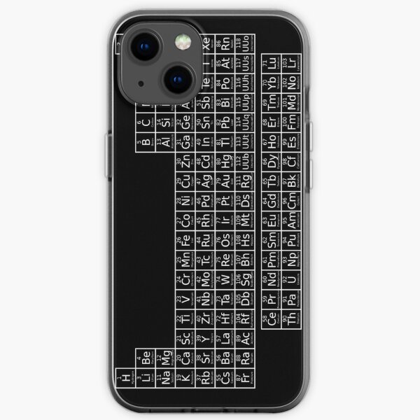 Periodic Table of Elements (invert) iPhone Soft Case