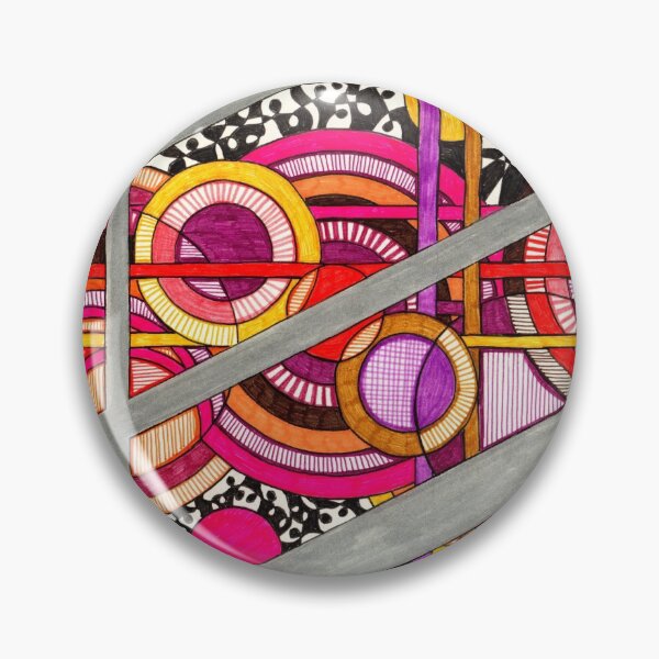 Item preview, Warm Abstract Circle Doodle designed and sold by Courtney Wartner.