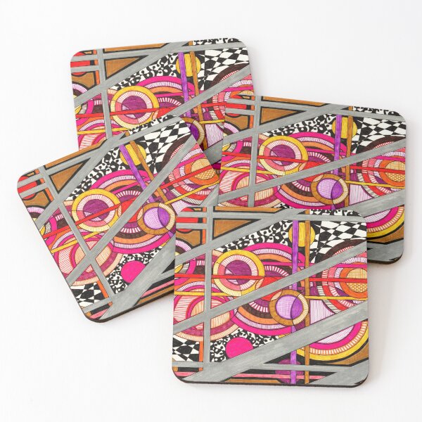 Item preview, Warm Abstract Circle Doodle designed and sold by Courtney Wartner.