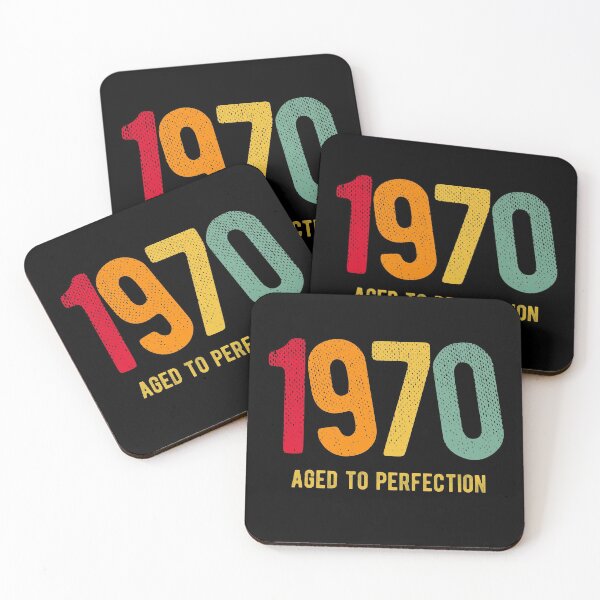 Item preview, Retro Vintage 1970 aged to perfection birthday  designed and sold by PlusAdore.