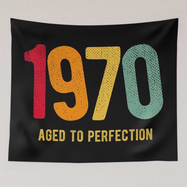 Item preview, Retro Vintage 1970 aged to perfection birthday  designed and sold by PlusAdore.