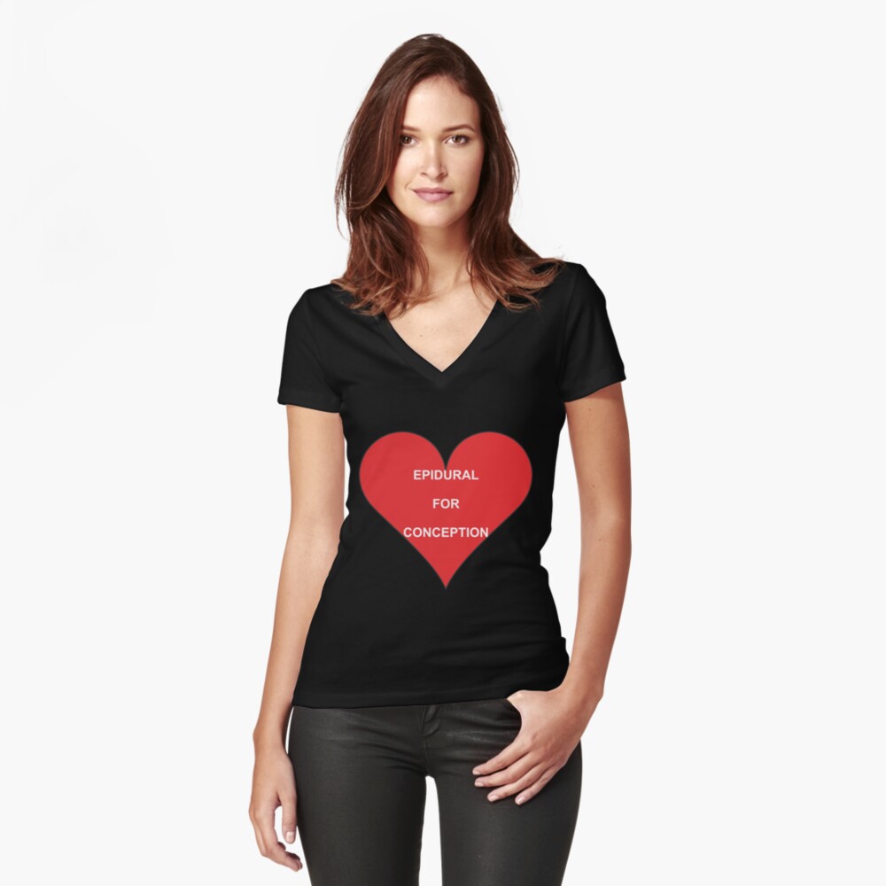 Item preview, Fitted V-Neck T-Shirt designed and sold by JeanJohnJohn.