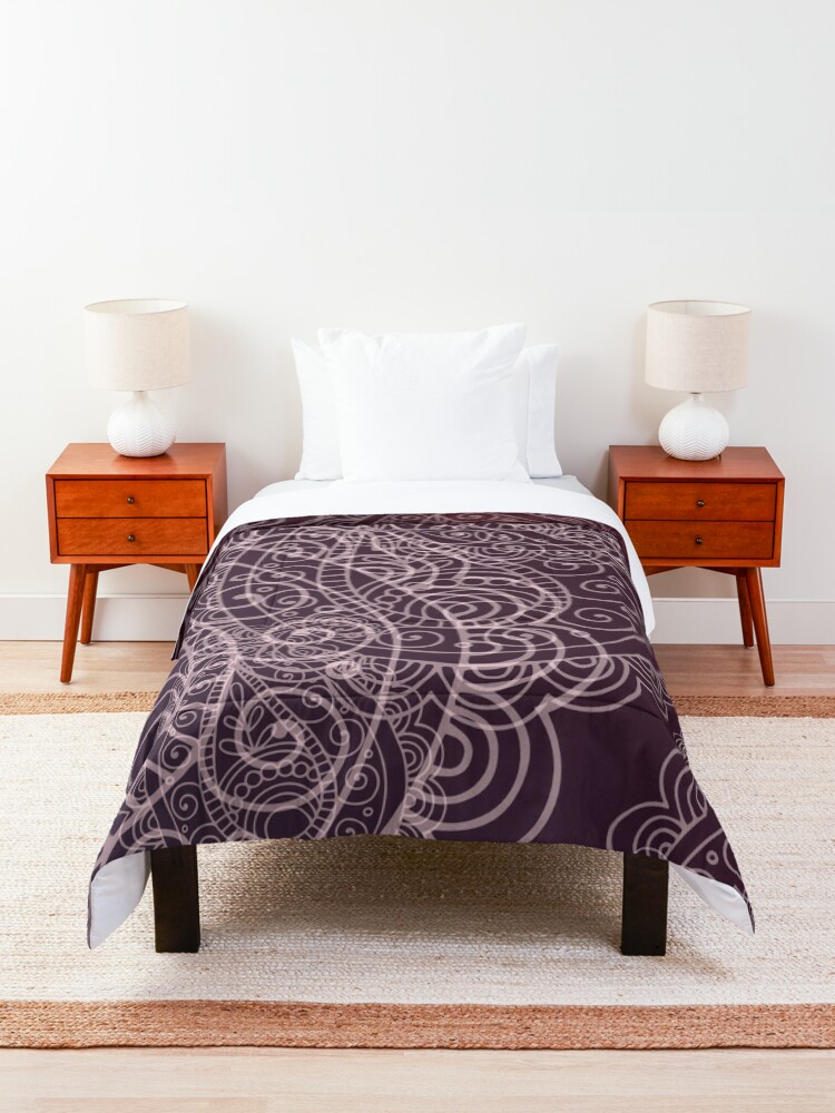 Alternate view of Classic dark purple Comforter