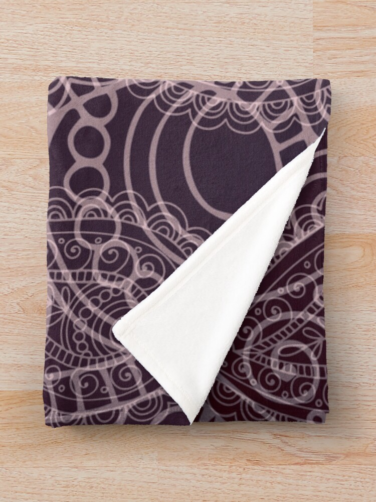 Alternate view of Classic dark purple Throw Blanket