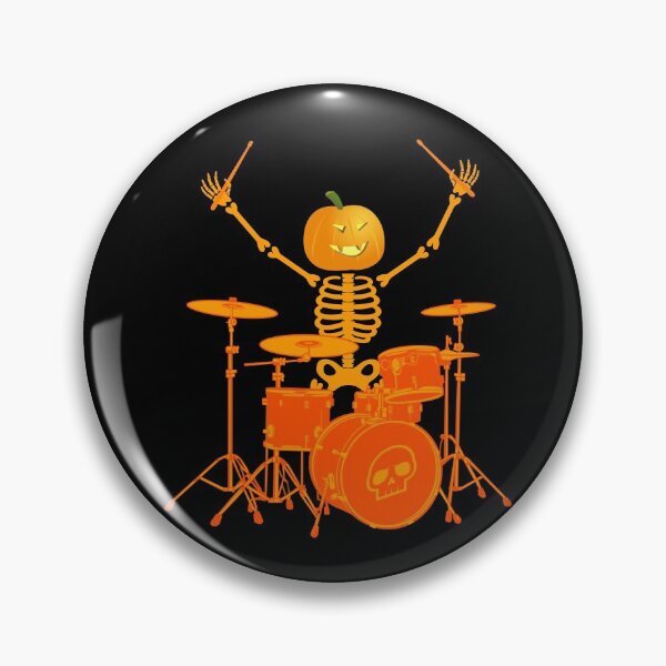 Item preview, Skeleton Drummer Pumpkin Halloween designed and sold by playloud.