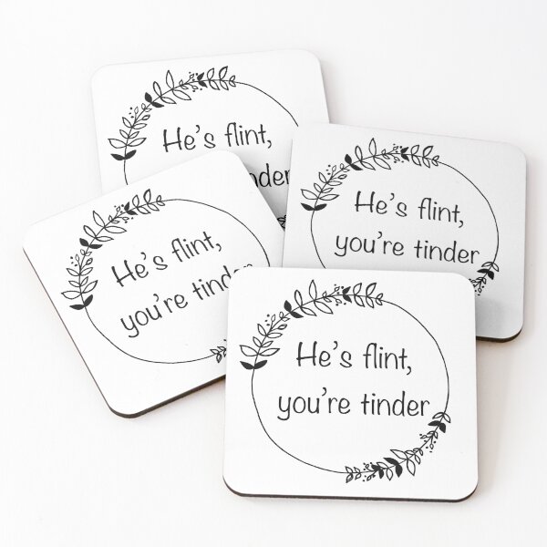 Item preview, He's flint, you're tinder designed and sold by ElfyshBooks.