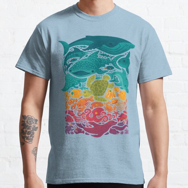 Aquatic Spectrum : Light blue Classic T-Shirt