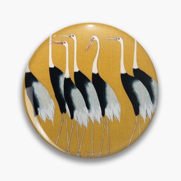 Item preview, Flock of Red Crown Crane Japanese Public Domain designed and sold by AlteredAtelier.