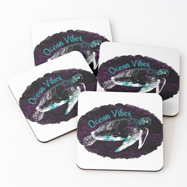 Item preview, Ocean Vibes with artistic Turtle Graphic designed and sold by Nxt-Lvl-Awesome.