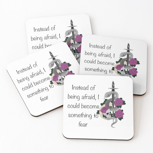 Item preview, Instead of being afraid, I could become something to fear designed and sold by ElfyshBooks.