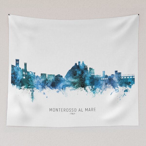 Item preview, Monterosso al Mare Italy Skyline designed and sold by ArtPrints.