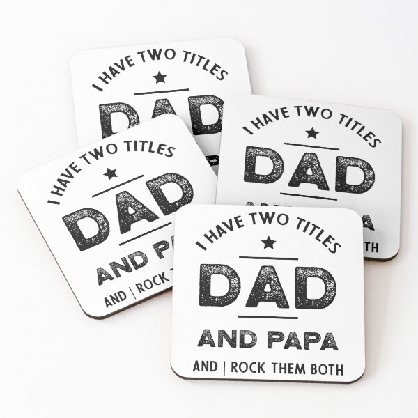 Item preview, Best Dad and Papa - Funny Gift Dad and Grandpa designed and sold by DiogoCalheiros.