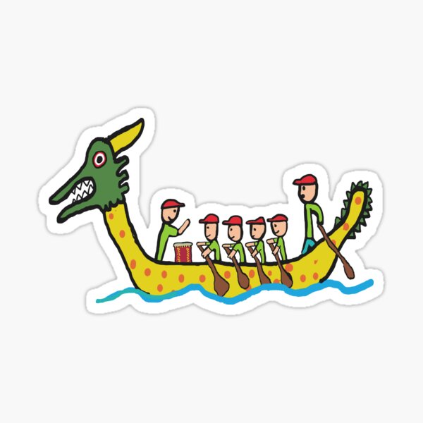 Dragon Boat Racing Sticker