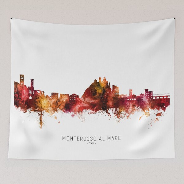 Item preview, Monterosso al Mare Italy Skyline designed and sold by ArtPrints.