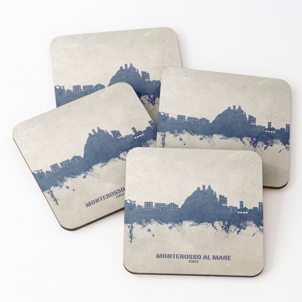 Item preview, Monterosso al Mare Italy Skyline designed and sold by ArtPrints.