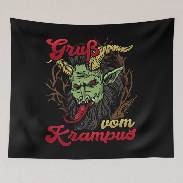 Item preview, Gruss vom Krampus - Christmas Winter Devil Gift designed and sold by biNutz.