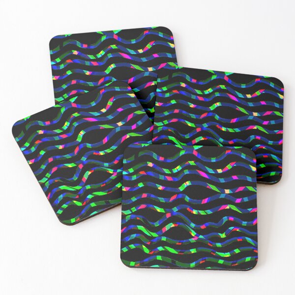 Item preview, Waves Chromatic Abstract Pattern in a classic look with something different Art Design designed and sold by Shirtilike.