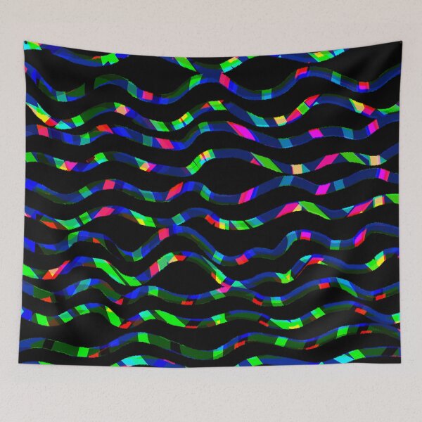 Item preview, Waves Chromatic Abstract Pattern in a classic look with something different Art Design designed and sold by Shirtilike.