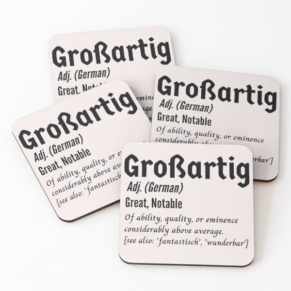 Item preview, Großartig Great Notable German Definition designed and sold by Time4German.
