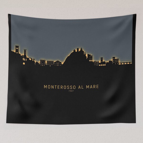 Item preview, Monterosso al Mare Italy Skyline designed and sold by ArtPrints.