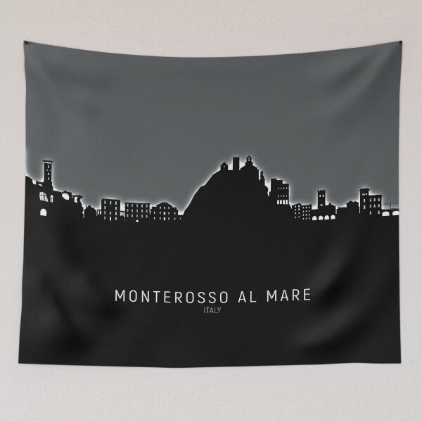 Item preview, Monterosso al Mare Italy Skyline designed and sold by ArtPrints.