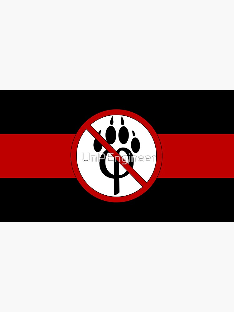 "Antifurry flag" Sticker for Sale by UnPEngineer  Redbubble