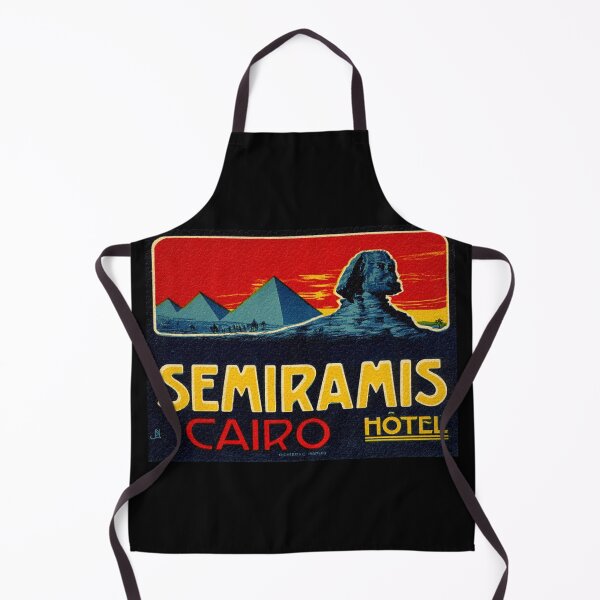 Item preview, Egypt - Cairo - Semiramis - Vintage Luggage Label designed and sold by imageresource.