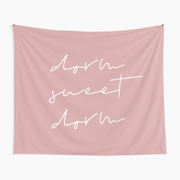 Pink Dorm Room Tapestry