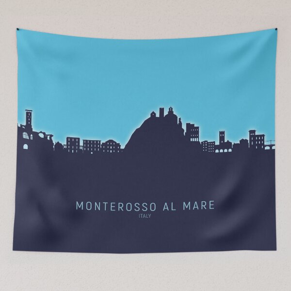 Item preview, Monterosso al Mare Italy Skyline designed and sold by ArtPrints.