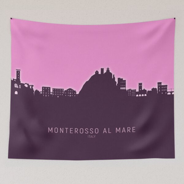 Item preview, Monterosso al Mare Italy Skyline designed and sold by ArtPrints.