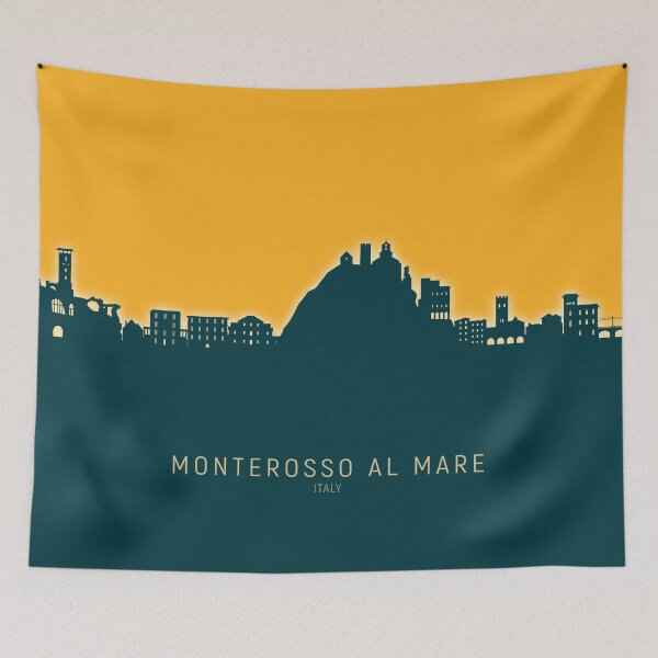 Item preview, Monterosso al Mare Italy Skyline designed and sold by ArtPrints.