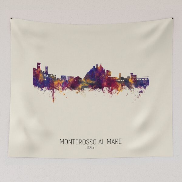 Item preview, Monterosso al Mare Italy Skyline designed and sold by ArtPrints.