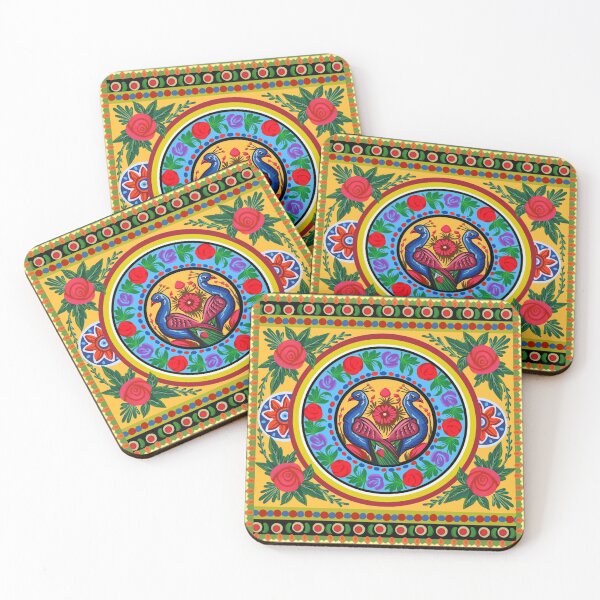 Item preview, Vibrant Peacock bright Digital Mandala Pattern designed and sold by storeIndus.