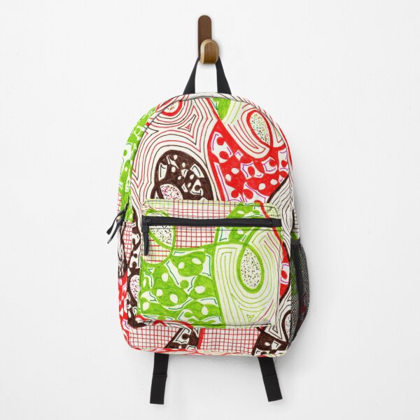 Item preview, Brown Red Green Abstract Doodle  designed and sold by Courtney Wartner.