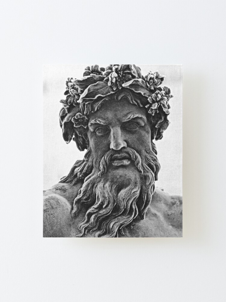 Ancient Greek God Zeus Mounted Print For Sale By Artven Redbubble