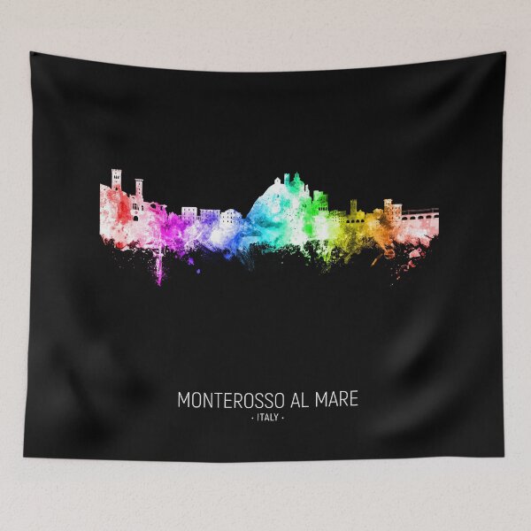 Item preview, Monterosso al Mare Italy Skyline designed and sold by ArtPrints.