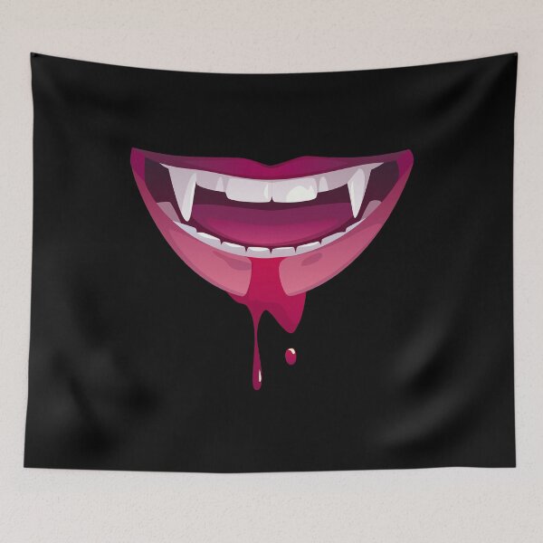 Item preview, Colmillos de vampiro morados y negros para halloween 2020 designed and sold by lettersbysid.