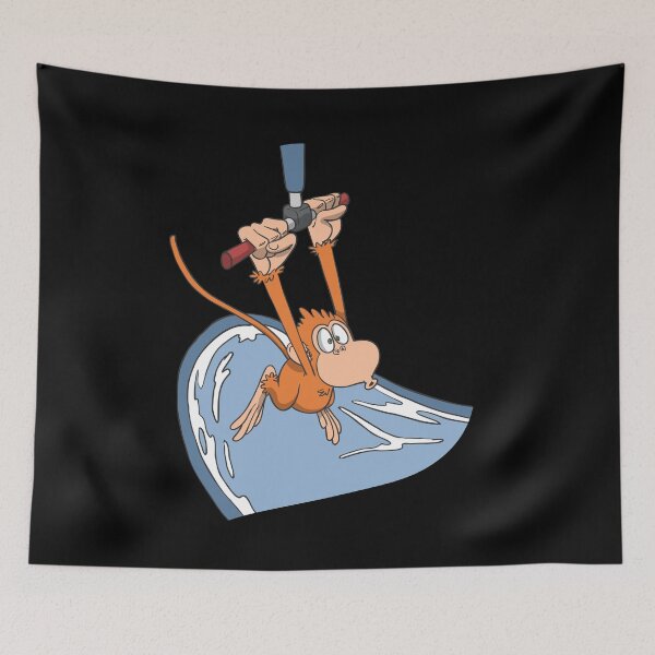 Item preview, Funny monkey in water park on ropeway designed and sold by Monkey Ful.