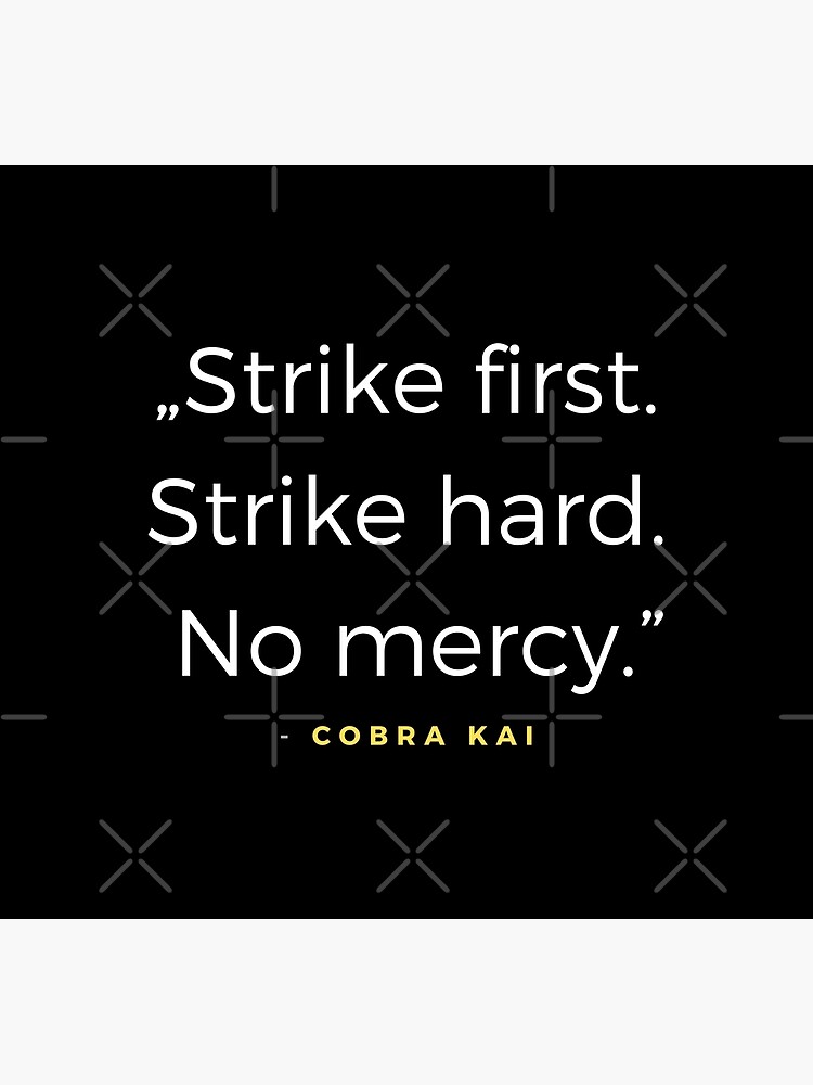 T-shirt Cobra Kai Strike First Strike Hard No - Foto 6