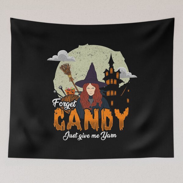 Item preview, Funny Halloween Knitting Saying - Yarn Lover Gift designed and sold by Charles Brian.