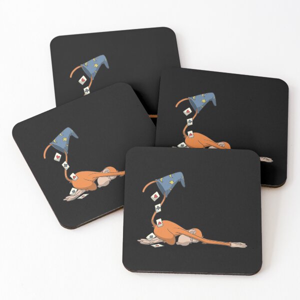 Item preview, Magician monkey in child yoga pose designed and sold by Monkey Ful.