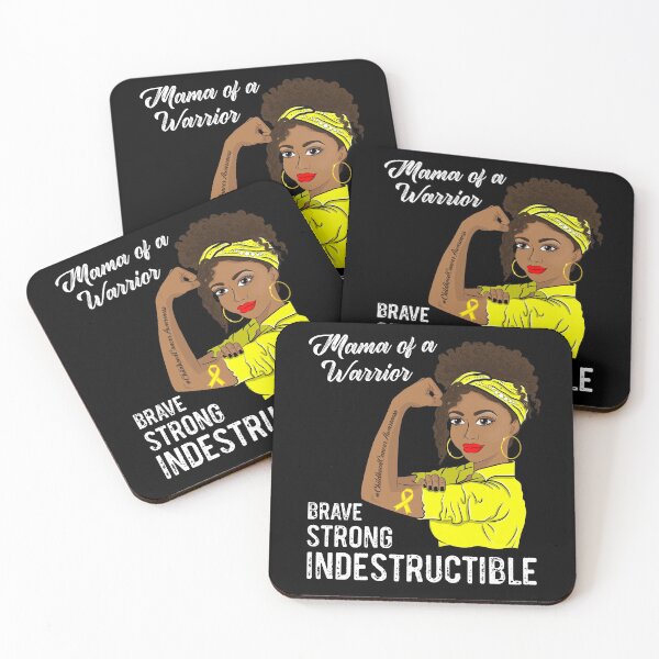 Item preview, Mama of a Warrior Indestructible Childhood Cancer Awareness designed and sold by ZNOVANNA.