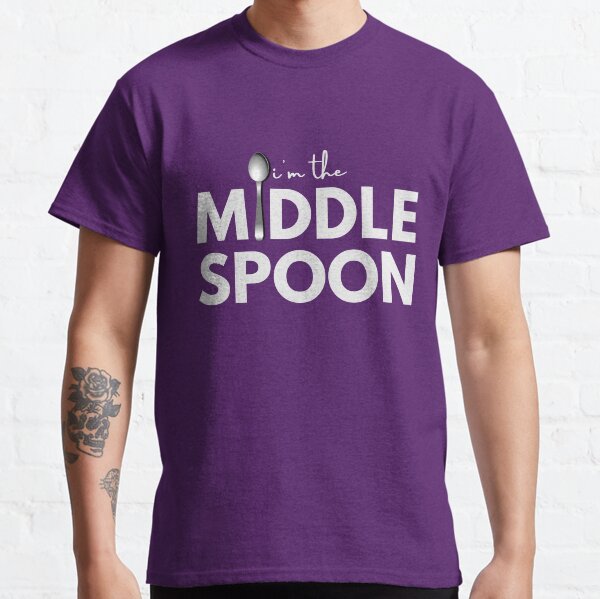 I'm The Middle Spoon | Throuple | Polyamory Classic T-Shirt