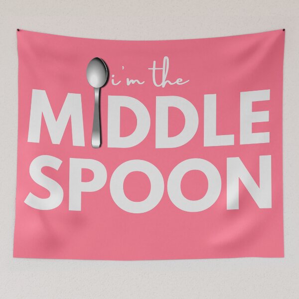 Item preview, I'm The Middle Spoon | Throuple | Polyamory designed and sold by throuplescorner.