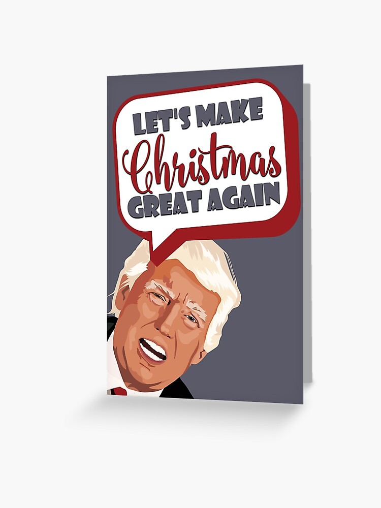 Donald Trump Christmas Card Funny Christmas Card Funny Christmas Cards  Funny Holiday Cards Political Christmas Gifts Dad Funny Xmas Cards 