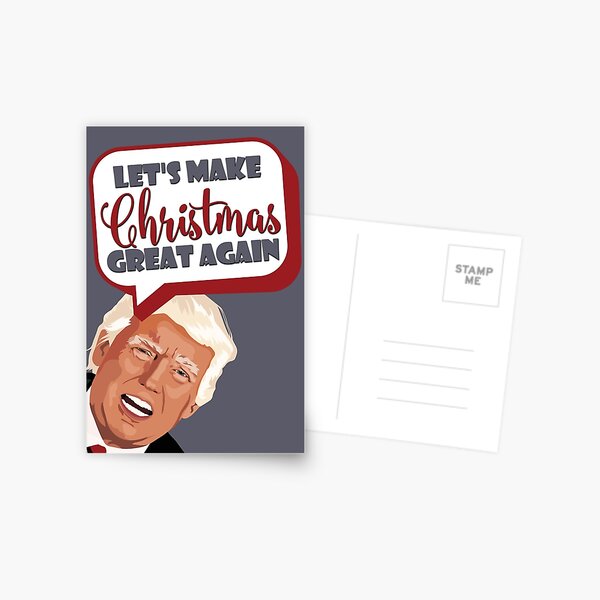 Donald Trump Christmas Card Funny Christmas Card Funny Christmas Cards  Funny Holiday Cards Political Christmas Gifts Dad Funny Xmas Cards 