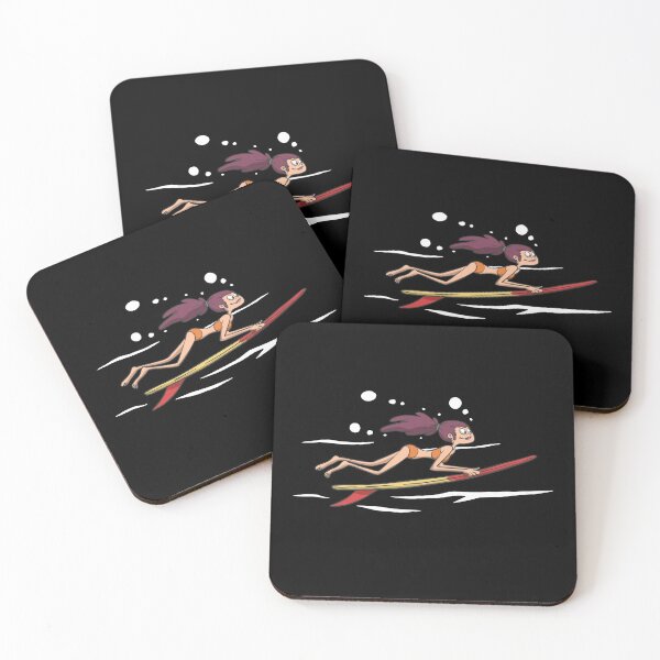 Item preview, Surfer girl dives through the wave designed and sold by Monkey Ful.