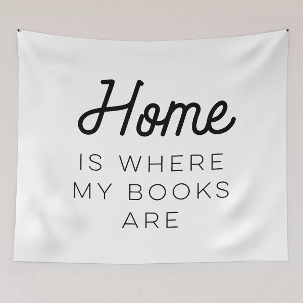 Item preview, Home Is Where My Books Are designed and sold by wisemagpie.