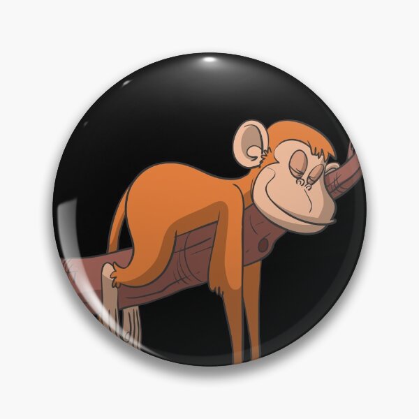 Item preview, Sleeping monkey on a tree designed and sold by Monkey Ful.
