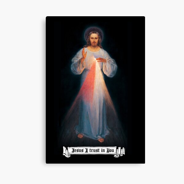 La imagen de la Divina misericordia, regalos católicos y cristianos, Jesús en ti confío Lienzo